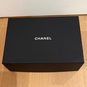 CHANEL Black Box with White Logo